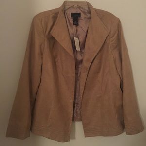 Investments woman faux suede blazer.